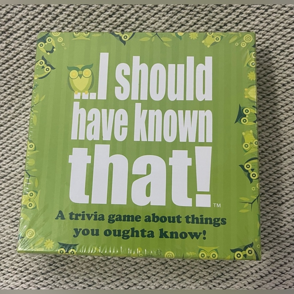 Green and White Trivia Board Game